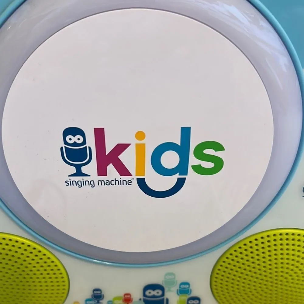Blue and Green Learning Toy Speaker with Handle